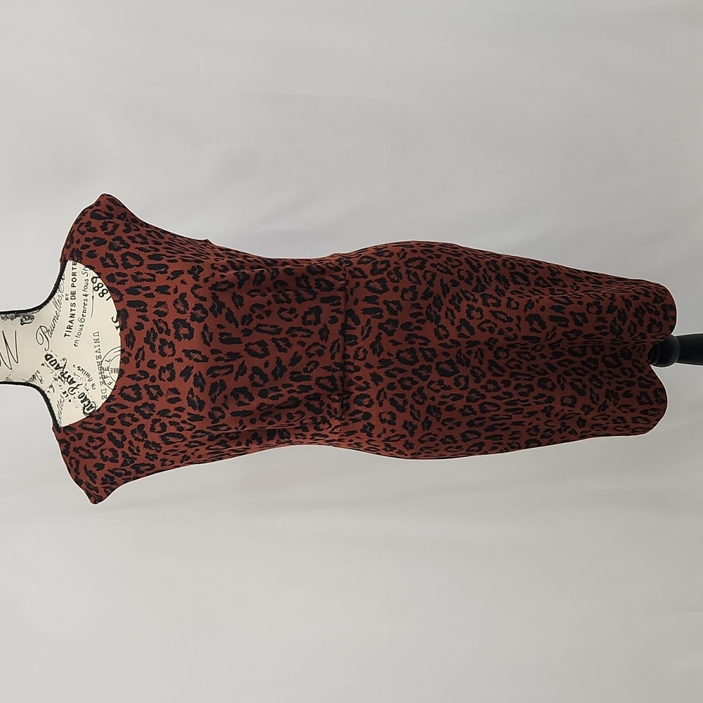 NWT Nine West Animal Print Sleeveless Dress, XS